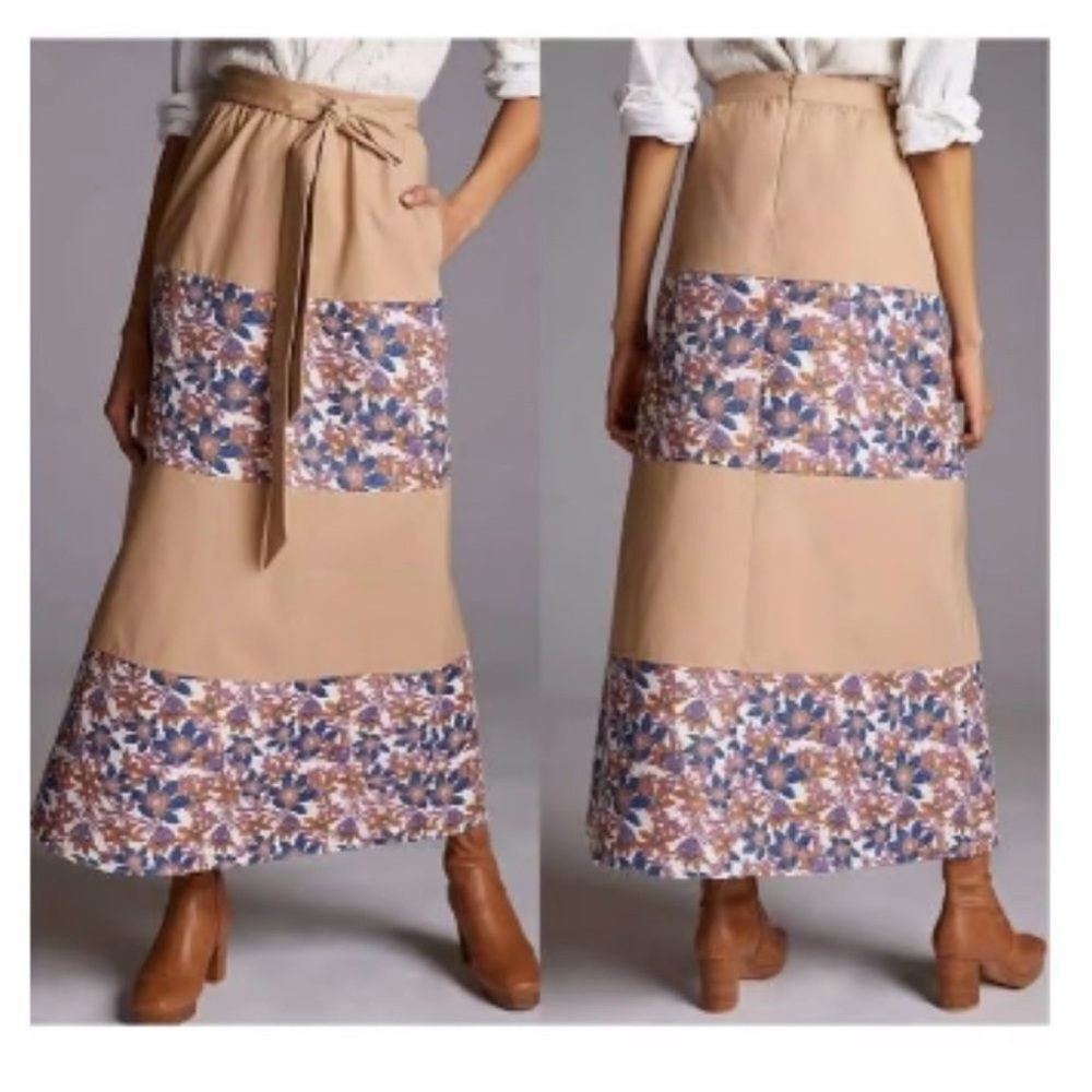 Anthropologie x Sachin + Babi tiered maxi skirt
